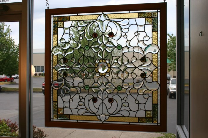 Stained glass outdoor decor