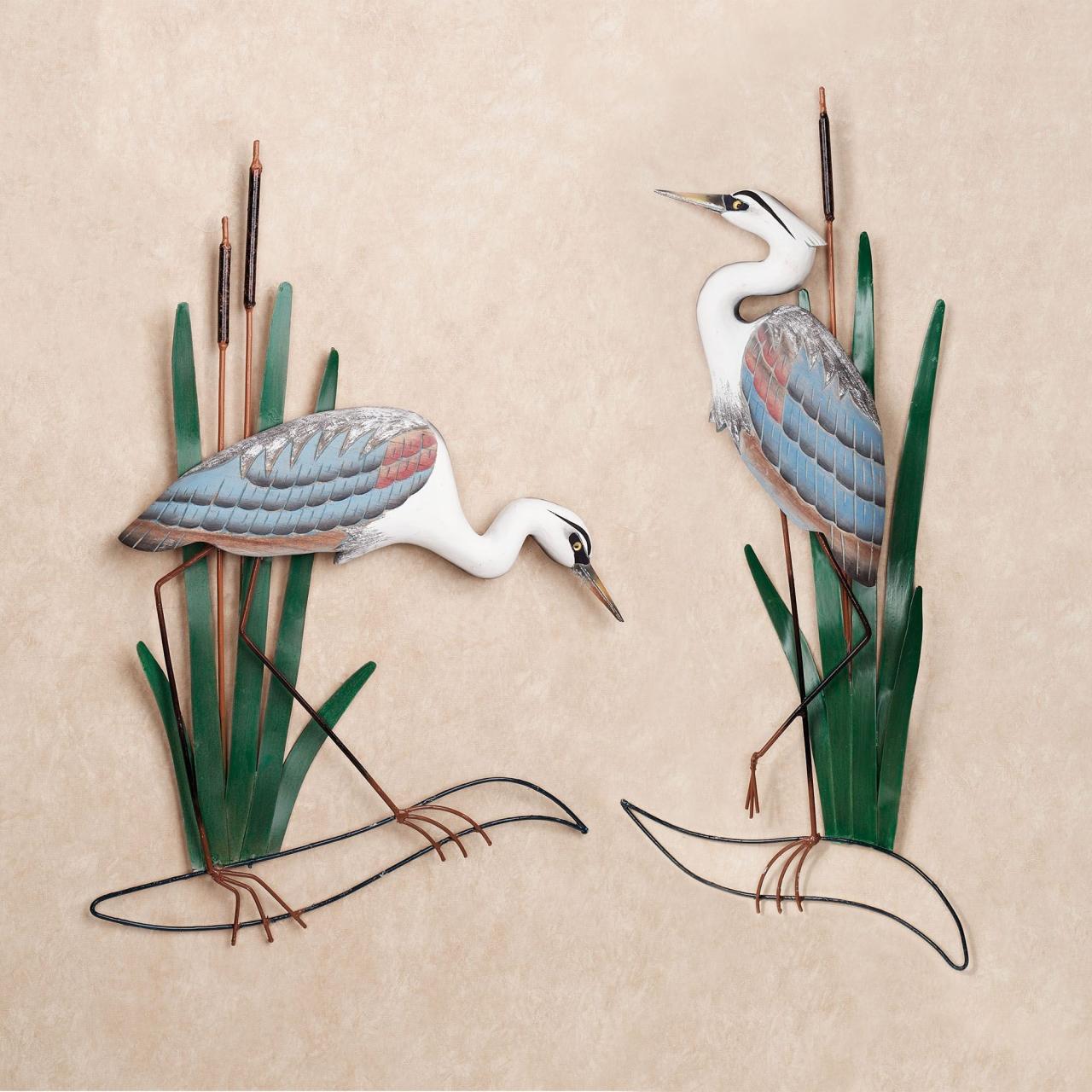 Blue heron outdoor decor