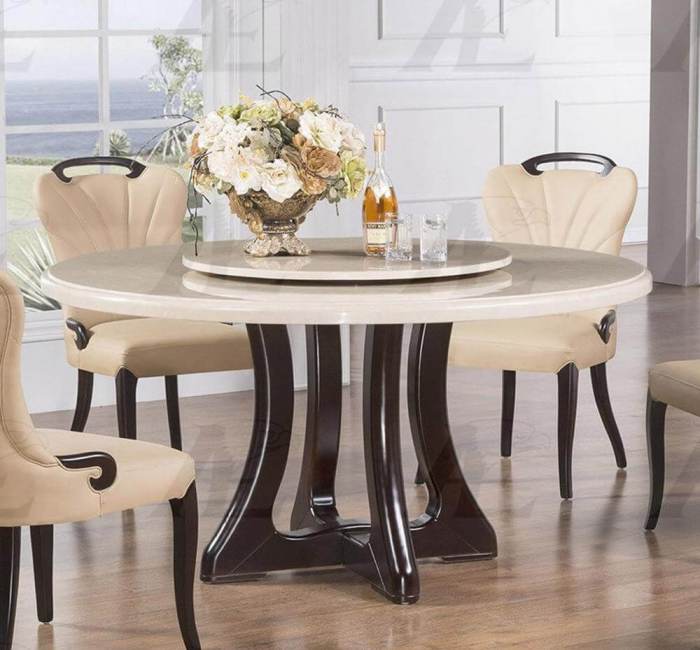 Round dining table decor ideas