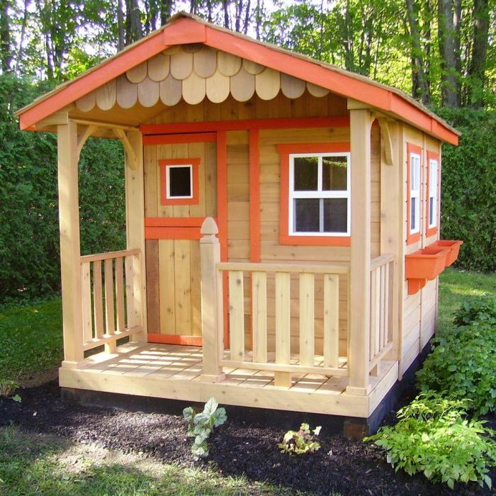 Outdoor playhouse decor ideas