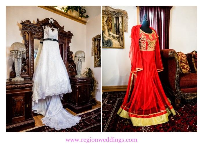 Indian american fusion wedding dress