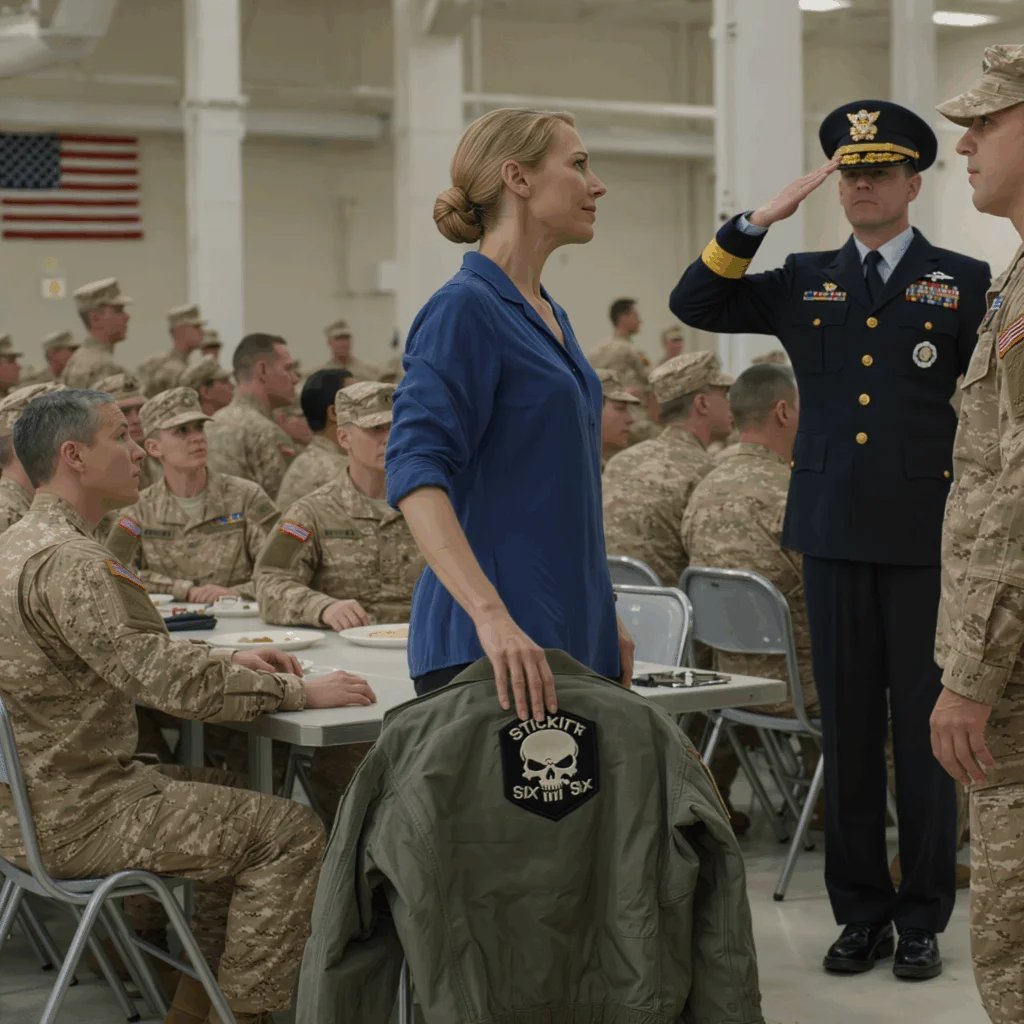 the marine captain joked when he asked my call sign in the chow hall — he stopped smiling when the whole base suddenly stood up