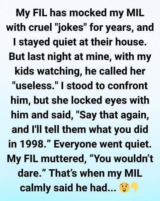He Called Her “Useless” in Front of Everyone — But When She Calmly Mentioned the Year 1998, the Entire Room Fell Silent, and He Realized Too Late That the Woman He’d Just Insulted Was the Reason His Career Even Existed