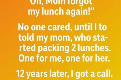 When I Noticed a Classmate Who Never Had Lunch, My Mom and I Started Packing Two — Years Later, She Called to Tell Me That One Small Act of Kindness Had Grown Into a Lifelong Mission to Feed Others