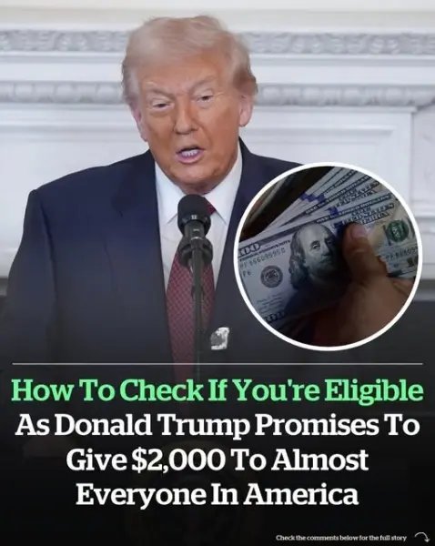 Donald Trump promises to give $2,000 to almost everyone in America – here’s who will receive the payout