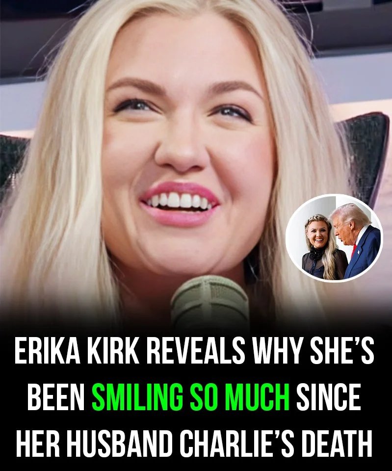 Erika Kirk reveals why she is been smiling so much since the killing of her husband