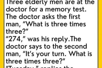 Three Elderly Friends Walk Into a Doctor’s Office for a Memory Test — What Happens Next Turns Into a Hilarious, Emotional Journey About Aging, Friendship, Laughter, Resilience, and the Beautiful Way Seniors Hold On to Joy Even When Memories Begin to Slip Away