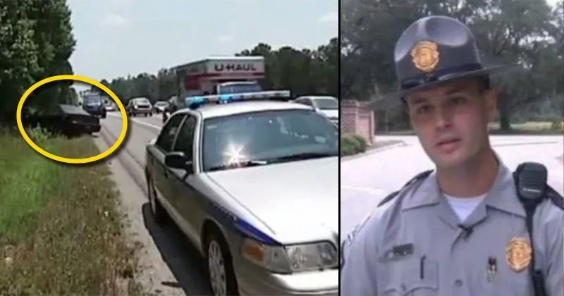 Cop Finds Parked Car On Highway, Spots Occupant With ‘Ear Protection’
