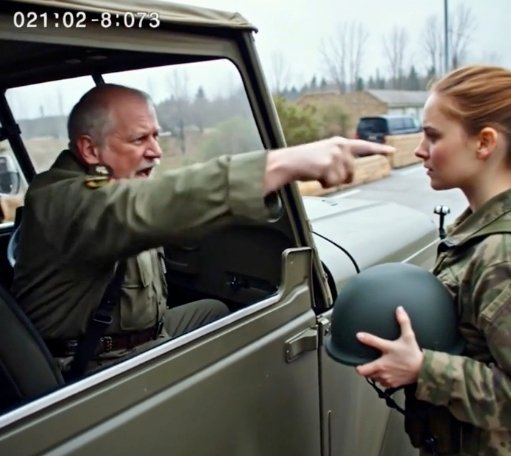 The lieutenant colonel shouted at the young woman, “Why don’t you salute me?”—completely oblivious to who she was