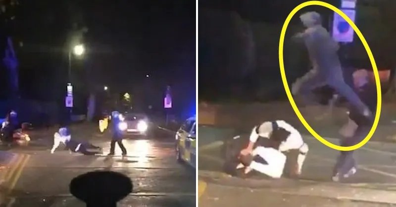 VIDEO: Female Cop Savagely Beaten, Watch The Reaction From Citizens