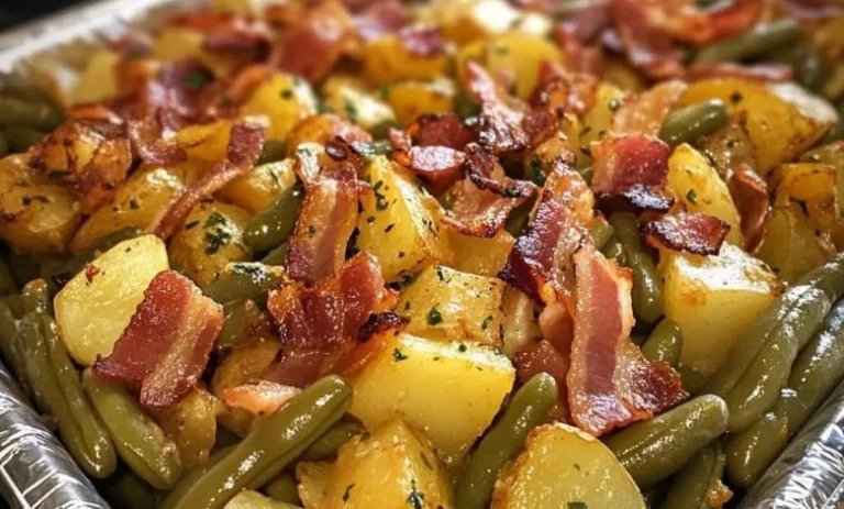 Country-Style Ranch Green Beans and Potatoes with Bacon