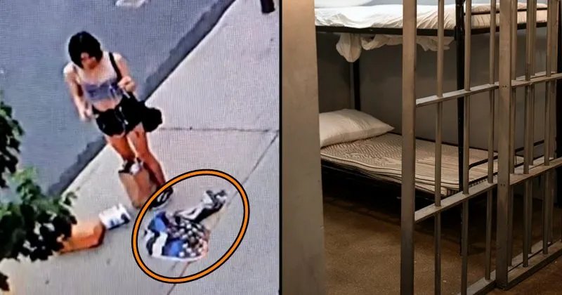 Woman Stomps ‘Back The Blue’ Sign, Smirks At Officer — Smile Fades