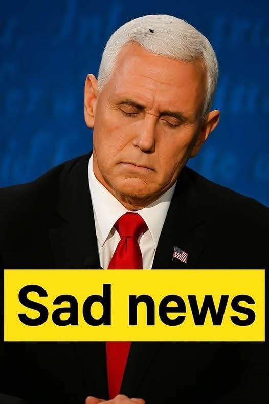 Mike Pence with tears in their eyes make the sad announcement..