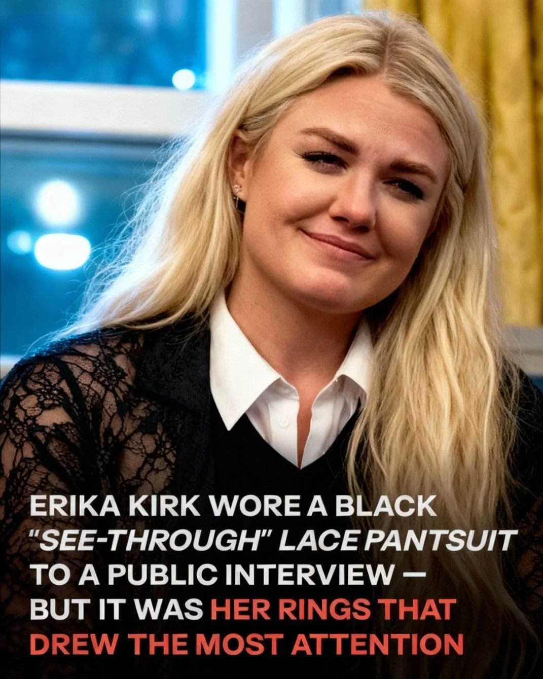 Erika Kirk’s Bold Pantsuit Turned Heads — But What She Shared Meant Even More