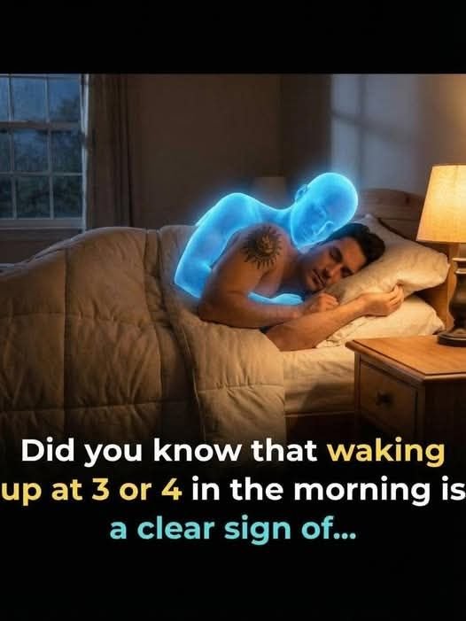 Did You Know That Waking Up At 3 Or 4 In The Morning Is A Clear Sign Of…