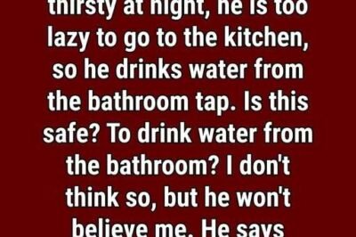 What Happens If You Drink Water from the Bathroom Tap?
