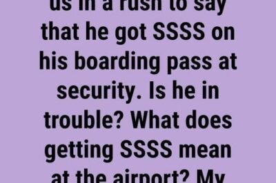 What Is the Significance of “SSSS” on Airline Tickets?