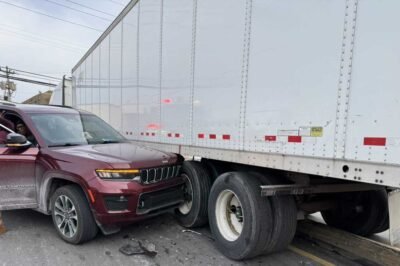 SUV and tractor-trailer involved in crash in Penn Hills