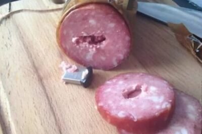 I found a flash drive in a regular sausage: at first I thought the flash drive had accidentally ended up in the food until I checked its contents.