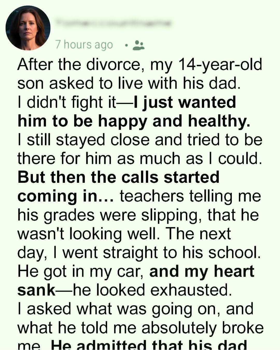 Let My Son Go Live With His Dad—Then I Realized He Needed Saving