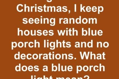 The Meaning Behind Blue Porch Lights: