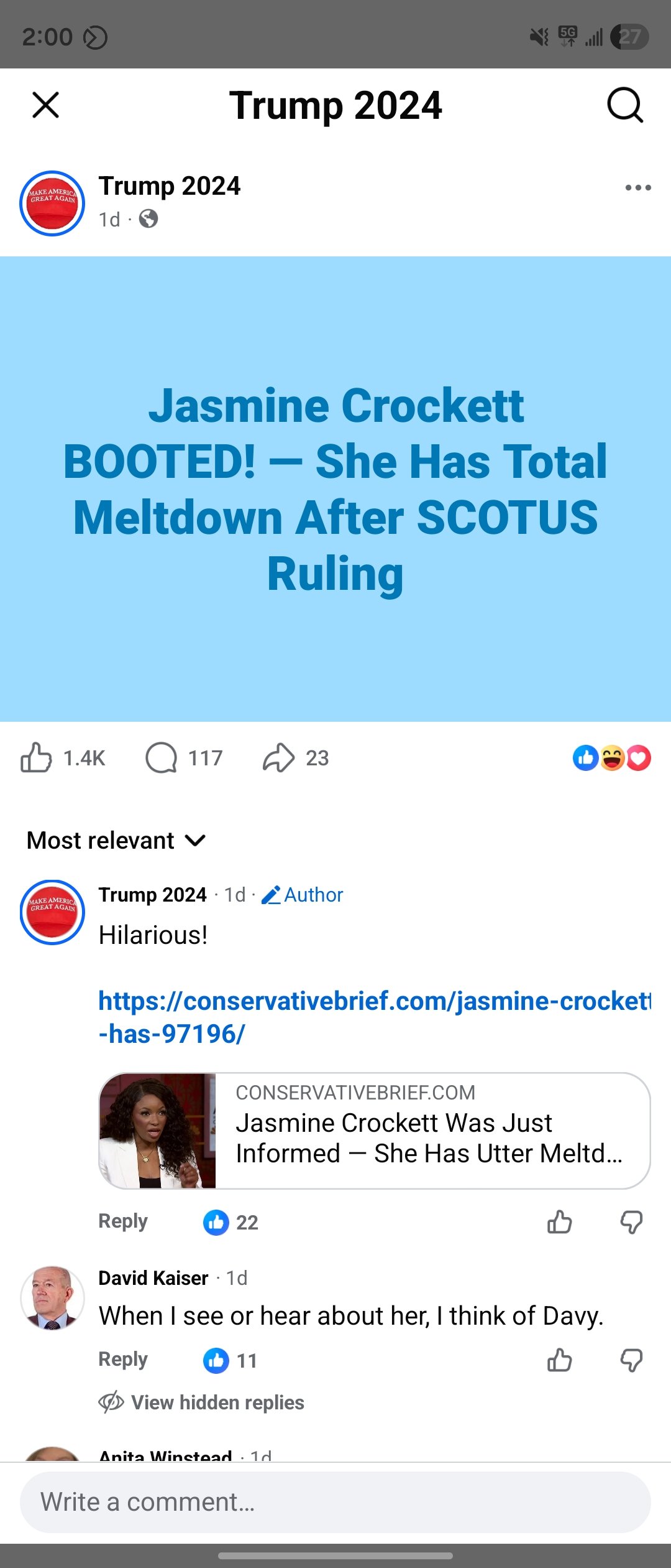 Crockett Melts Down After SCOTUS Upholds TX Map Favorable to GOP