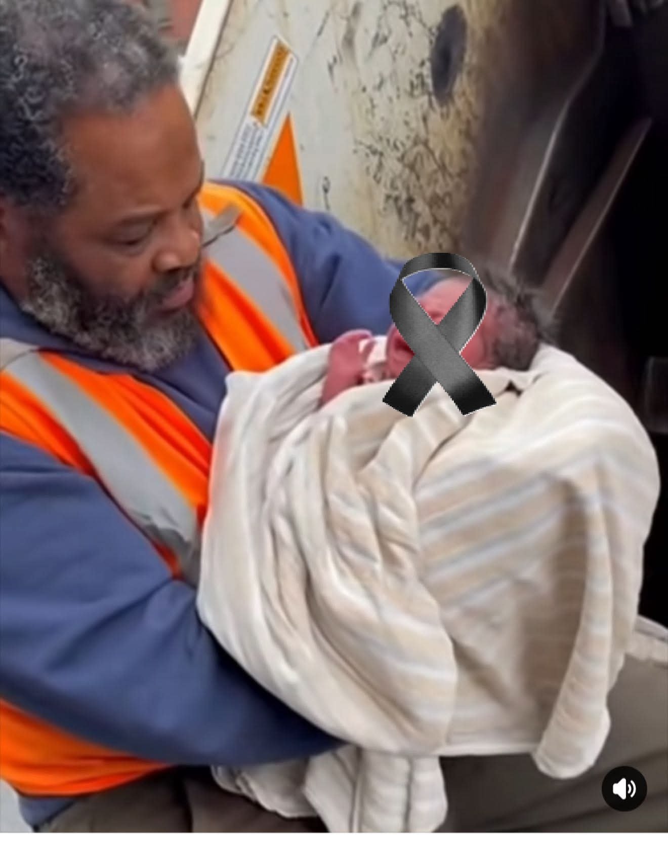 Baby, was found in a trash can earlier today, it’s over…