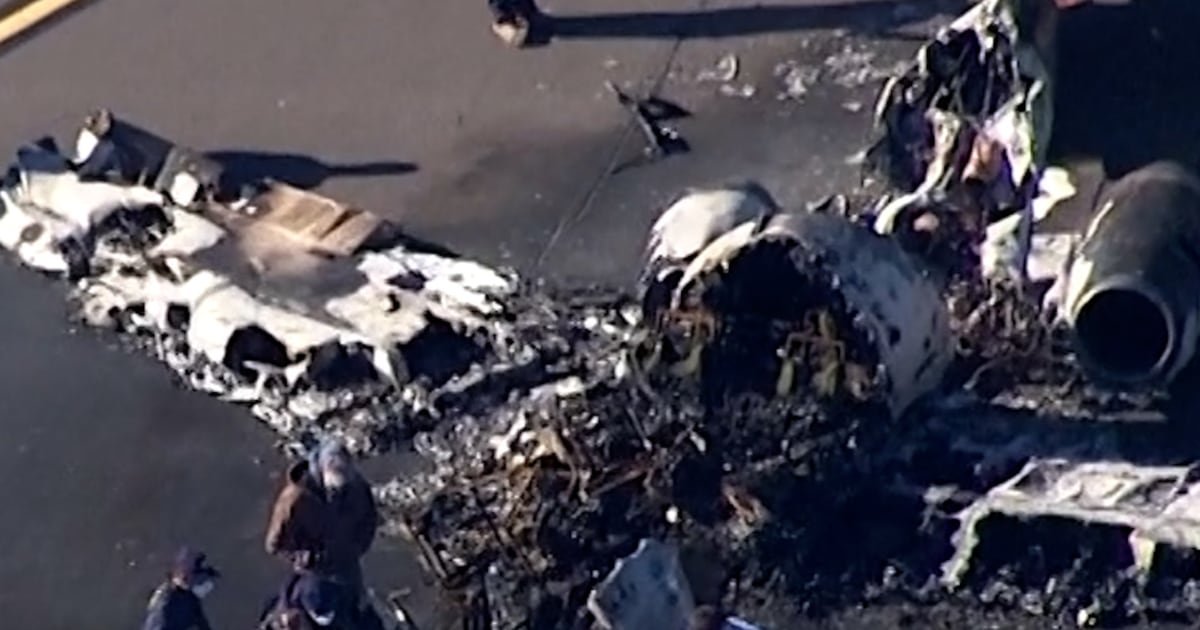 Aerials show site of North Carolina plane crash
