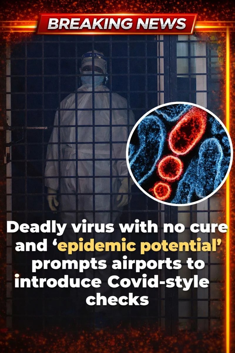Deadly virus with no cure and ‘epidemic potential’ prompts airports to introduce Covid-style checks