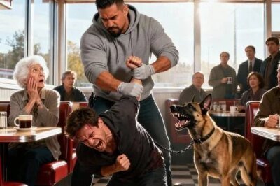 He assaults a 78-year-old widow in a coffee shop, without imagining that her son is a Navy SEAL