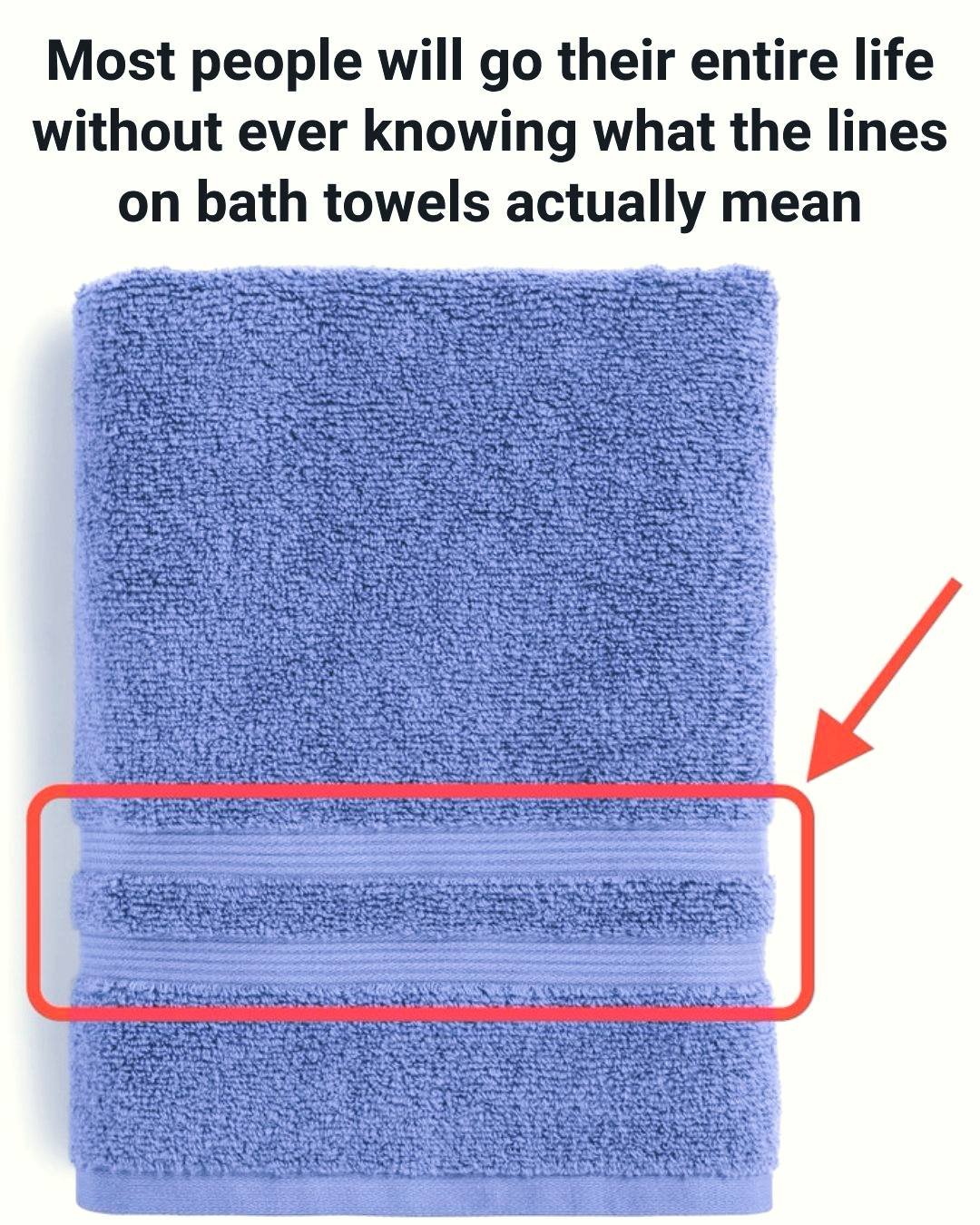The real purpose of those mysterious lines on towels