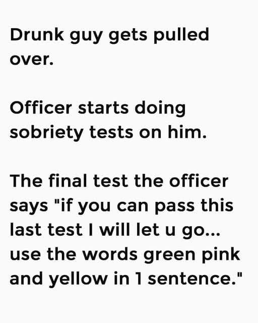 Drunk Guy Gets Pulled Over