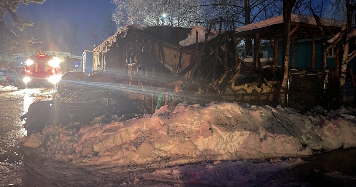 Person found dead after mobile home fire in East Anchorage