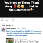 You Own Any of These Plastic Bowls, Doctors Say You Need to Throw Them Away