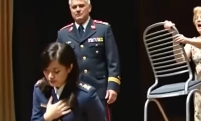 During the Purple Heart ceremony, my stepmother swung a chair at me, causing my arm to break as I!