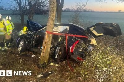 Multiple crashes on A46 as cold weather hits the East Midlands