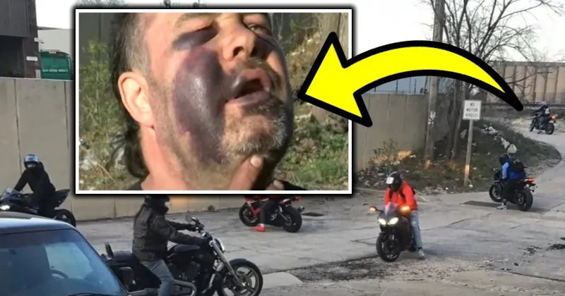Man Pays Dearly After Confronting Punks On Motorcycles