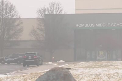 Dad accused of shooting outside Romulus Middle School charged with threat of terrorism