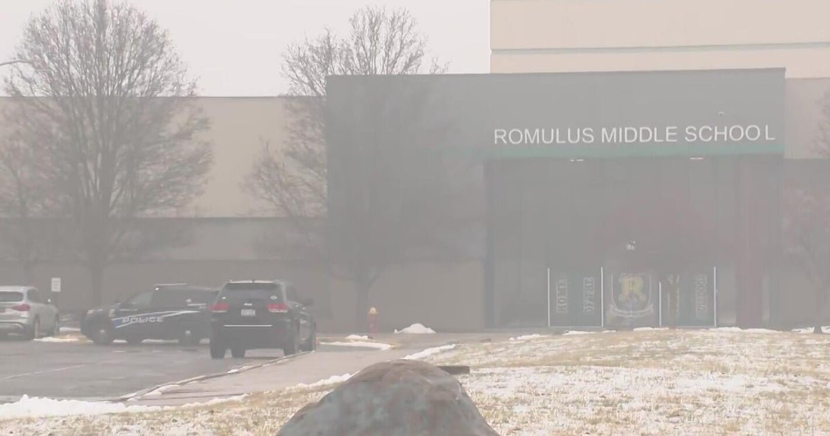 Dad accused of shooting outside Romulus Middle School charged with threat of terrorism