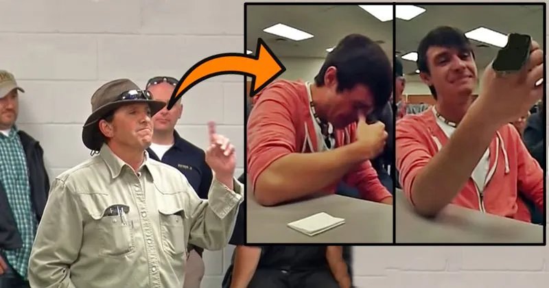 Son Of Fallen Officer Breaks Down When Outbid On Late Dad’s Car