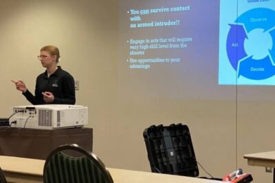 EMU DPS training public in escaping or fending off active shooters